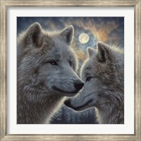 Framed Moonlight Wolf Mates