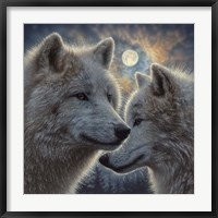 Framed Moonlight Wolf Mates