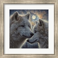 Framed Moonlight Wolf Mates