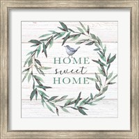 Framed Home Sweet Home Bird