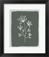 Framed Green Botanical III