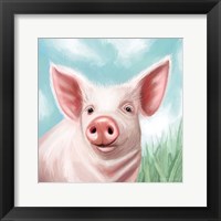 Framed Farmhouse Pig