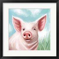 Framed Farmhouse Pig