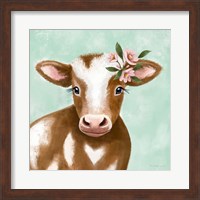 Framed Farmhouse Cow