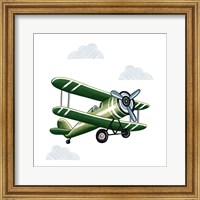 Framed Green Plane