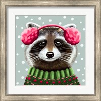 Framed Cute Raccoon