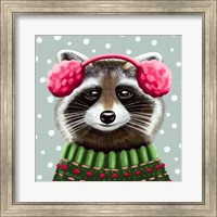 Framed Cute Raccoon