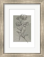 Framed Sage Floral