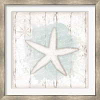 Framed Calming Coastal Starfish