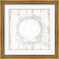 Framed Calming Coastal Shell II