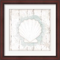 Framed Calming Coastal Shell II