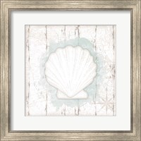 Framed Calming Coastal Shell II