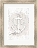 Framed Calming Coastal Anchor