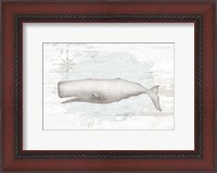 Framed Calming Coastal Whale