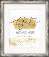 Framed 'Grit' border=