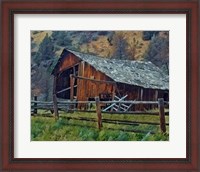 Framed Old Barn and Corral