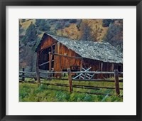 Framed Old Barn and Corral