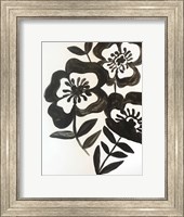 Framed Black Watercolor