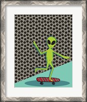 Framed Skating Alien
