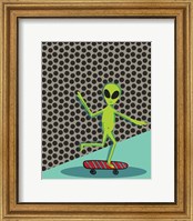 Framed Skating Alien