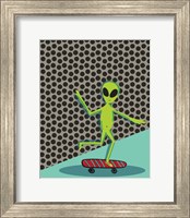 Framed Skating Alien