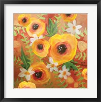 Framed Yellow Roses