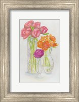 Framed Flowers in Vases