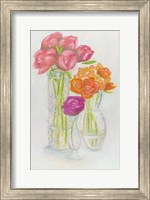 Framed Flowers in Vases