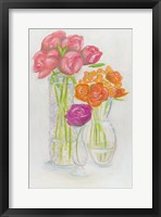 Framed Flowers in Vases