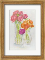 Framed Flowers in Vases