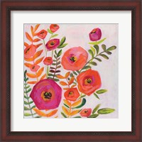 Framed Flowers and Leaves