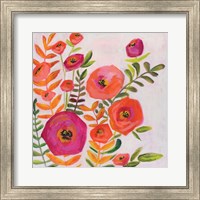 Framed Flowers and Leaves