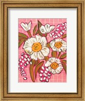 Framed Flowers on Grid