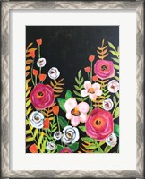 Framed Flowers on Black II