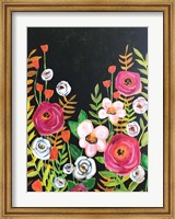 Framed Flowers on Black II