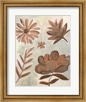 Framed Brown Flowers