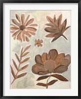 Framed Brown Flowers
