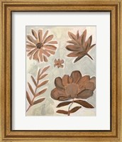 Framed Brown Flowers