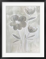 Framed Grey Flowers