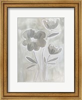 Framed Grey Flowers