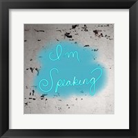 Framed I'm Speaking - Blue