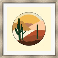 Framed Desert Sunset