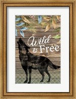 Framed Wild Wolf