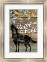 Framed Wild Wolf