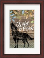 Framed Wild Wolf