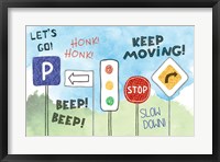 Framed Road Signs