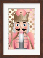 Framed Blush Nutcracker