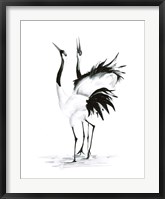 Framed Dancing Bird Pair II