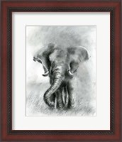 Framed Elephant Joy BW