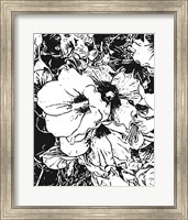 Framed BW Floral No. 6